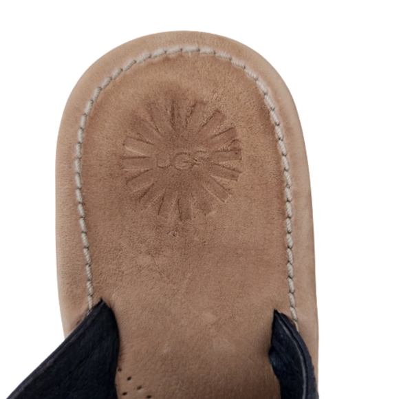 UGG Solera Denim Logo Wedge Sandsls Size 9 - Picture 9 of 10